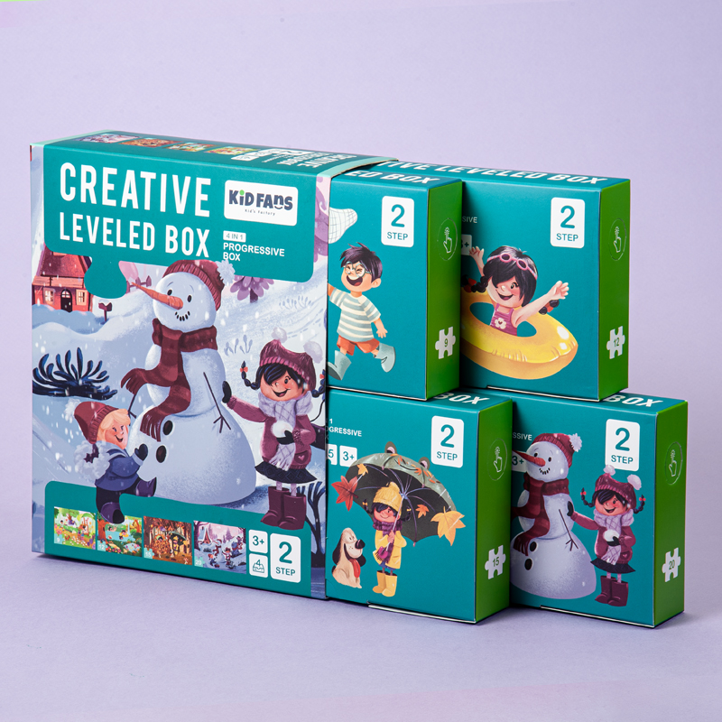 پازل کیدفنز فصل ها | 56 تکه Creative Level Box Seasons | کد 2401